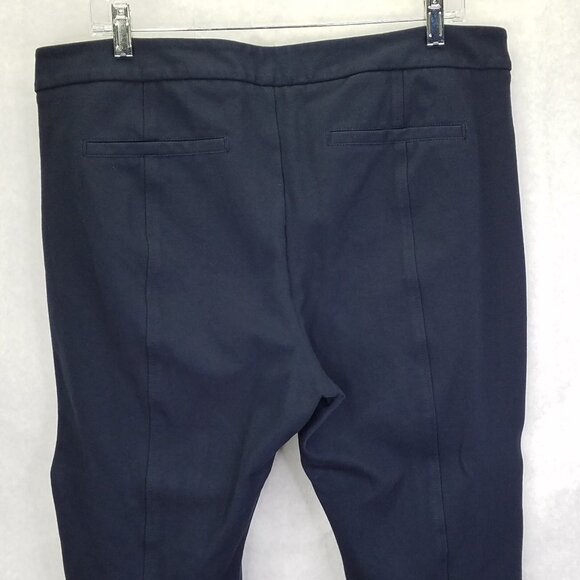 NYDJ Crop Pants Women's Petite 16 Capri Navy Blue Stretch Knit Tapered Leg Slim - Picture 8 of 13